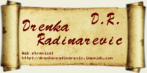 Drenka Radinarević vizit kartica